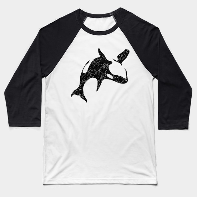 Orca constellation #2 Baseball T-Shirt by Kin Lost in Universe